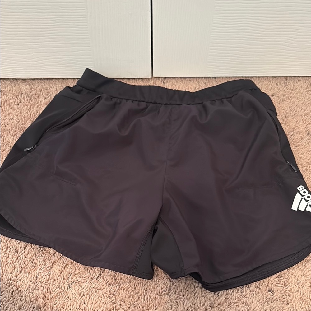 Adidas Black Athletic Shorts 5”